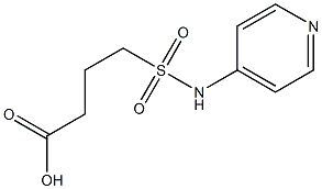 4-(pyridin-4-ylsulfamoyl)butanoic acid Struktur