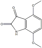 4,7-dimethoxy-1H-indole-2,3-dione Struktur