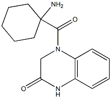 4-[(1-aminocyclohexyl)carbonyl]-1,2,3,4-tetrahydroquinoxalin-2-one Struktur