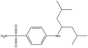 4-[(2,6-dimethylheptan-4-yl)amino]benzene-1-sulfonamide Struktur