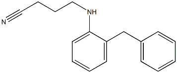 4-[(2-benzylphenyl)amino]butanenitrile Struktur