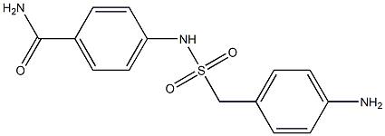 4-[(4-aminophenyl)methanesulfonamido]benzamide Struktur