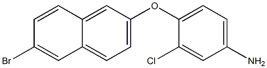 4-[(6-bromonaphthalen-2-yl)oxy]-3-chloroaniline Struktur