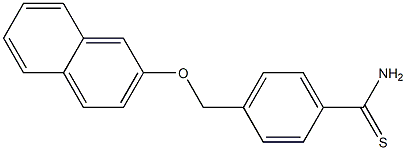 4-[(naphthalen-2-yloxy)methyl]benzene-1-carbothioamide Struktur