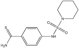 4-[(piperidine-1-sulfonyl)amino]benzene-1-carbothioamide Struktur