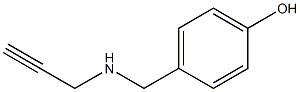 4-[(prop-2-yn-1-ylamino)methyl]phenol Struktur