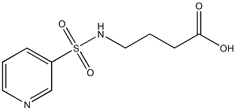 4-[(pyridin-3-ylsulfonyl)amino]butanoic acid Struktur