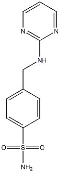 4-[(pyrimidin-2-ylamino)methyl]benzene-1-sulfonamide Struktur