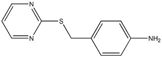 4-[(pyrimidin-2-ylsulfanyl)methyl]aniline Struktur