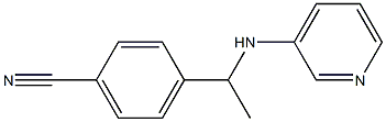 4-[1-(pyridin-3-ylamino)ethyl]benzonitrile Struktur