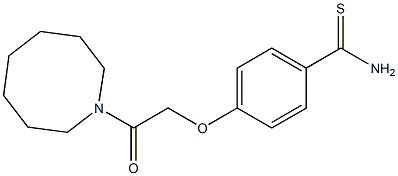 4-[2-(azocan-1-yl)-2-oxoethoxy]benzene-1-carbothioamide Struktur