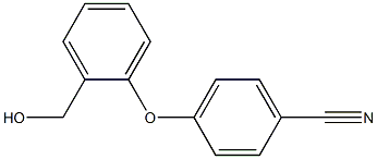 4-[2-(hydroxymethyl)phenoxy]benzonitrile Struktur