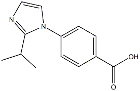 4-[2-(propan-2-yl)-1H-imidazol-1-yl]benzoic acid Struktur