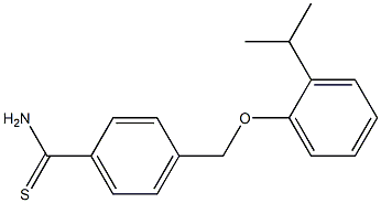 4-[2-(propan-2-yl)phenoxymethyl]benzene-1-carbothioamide Struktur