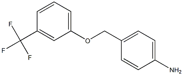 4-[3-(trifluoromethyl)phenoxymethyl]aniline Struktur