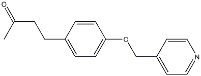 4-[4-(pyridin-4-ylmethoxy)phenyl]butan-2-one Struktur