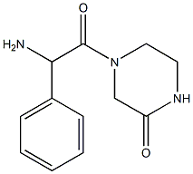 4-[amino(phenyl)acetyl]piperazin-2-one Struktur