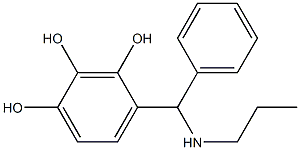 4-[phenyl(propylamino)methyl]benzene-1,2,3-triol Struktur