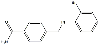 4-{[(2-bromophenyl)amino]methyl}benzamide Struktur