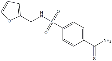 4-{[(2-furylmethyl)amino]sulfonyl}benzenecarbothioamide Struktur