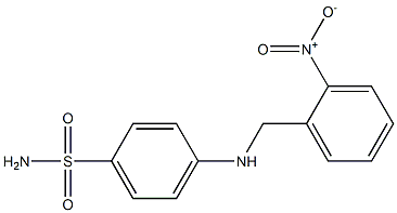 4-{[(2-nitrophenyl)methyl]amino}benzene-1-sulfonamide Struktur