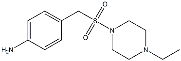 4-{[(4-ethylpiperazine-1-)sulfonyl]methyl}aniline Struktur