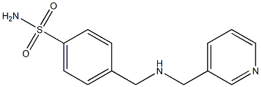 4-{[(pyridin-3-ylmethyl)amino]methyl}benzene-1-sulfonamide Struktur