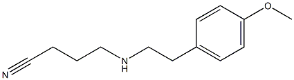 4-{[2-(4-methoxyphenyl)ethyl]amino}butanenitrile Struktur