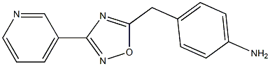 4-{[3-(pyridin-3-yl)-1,2,4-oxadiazol-5-yl]methyl}aniline Struktur