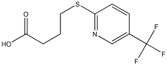 4-{[5-(trifluoromethyl)pyridin-2-yl]sulfanyl}butanoic acid Struktur