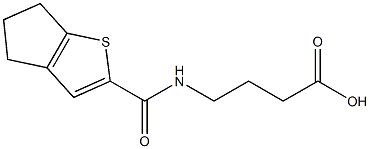 4-{4H,5H,6H-cyclopenta[b]thiophen-2-ylformamido}butanoic acid Struktur