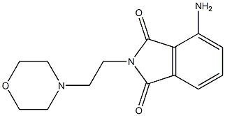 4-amino-2-[2-(morpholin-4-yl)ethyl]-2,3-dihydro-1H-isoindole-1,3-dione Struktur