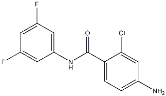 4-amino-2-chloro-N-(3,5-difluorophenyl)benzamide Struktur