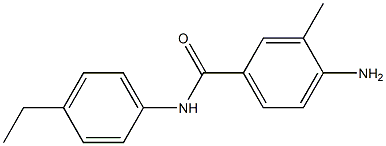 4-amino-N-(4-ethylphenyl)-3-methylbenzamide Struktur