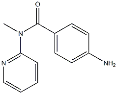 4-amino-N-methyl-N-(pyridin-2-yl)benzamide Struktur