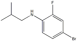 4-bromo-2-fluoro-N-(2-methylpropyl)aniline Struktur