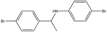 4-bromo-N-[1-(4-bromophenyl)ethyl]aniline Struktur