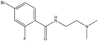 4-bromo-N-[2-(dimethylamino)ethyl]-2-fluorobenzamide Struktur