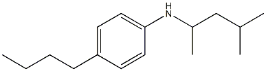 4-butyl-N-(4-methylpentan-2-yl)aniline Struktur