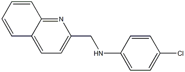 4-chloro-N-(quinolin-2-ylmethyl)aniline Struktur