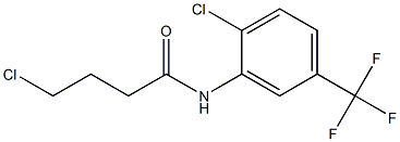 4-chloro-N-[2-chloro-5-(trifluoromethyl)phenyl]butanamide Struktur