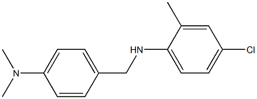 4-chloro-N-{[4-(dimethylamino)phenyl]methyl}-2-methylaniline Struktur