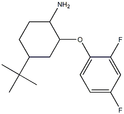 4-tert-butyl-2-(2,4-difluorophenoxy)cyclohexan-1-amine Struktur