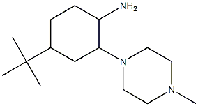 4-tert-butyl-2-(4-methylpiperazin-1-yl)cyclohexanamine Struktur