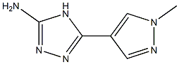 5-(1-methyl-1H-pyrazol-4-yl)-4H-1,2,4-triazol-3-amine Struktur