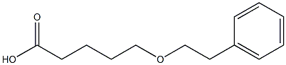 5-(2-phenylethoxy)pentanoic acid Struktur