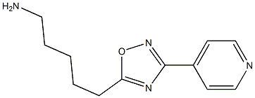 5-(3-pyridin-4-yl-1,2,4-oxadiazol-5-yl)pentan-1-amine Struktur