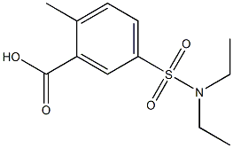 5-(diethylsulfamoyl)-2-methylbenzoic acid Struktur