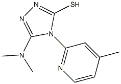 5-(dimethylamino)-4-(4-methylpyridin-2-yl)-4H-1,2,4-triazole-3-thiol Struktur