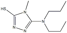 5-(dipropylamino)-4-methyl-4H-1,2,4-triazole-3-thiol Struktur